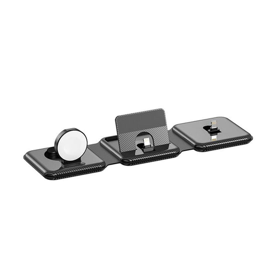 3 In 1 Wireless Charger For Apple Watch Phone & Headset - White