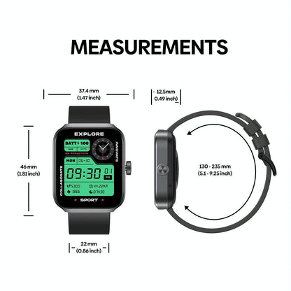 Stylish 1.78 Inch Gps Smart Watch With Bluetooth Calling Heart Rate & Blood Oxygen - White