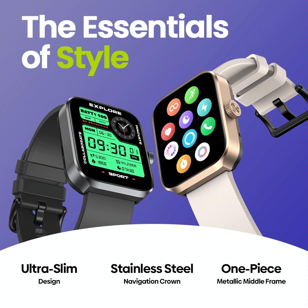 Stylish 1.78 Inch Gps Smart Watch With Bluetooth Calling Heart Rate & Blood Oxygen - White
