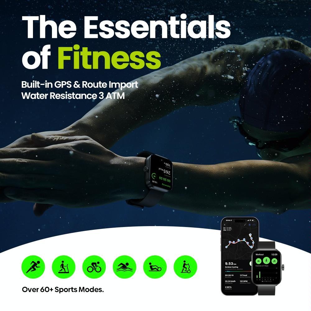Stylish 1.78 Inch Gps Smart Watch With Bluetooth Calling Heart Rate & Blood Oxygen - White