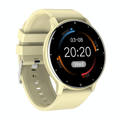 1.28 Inch Touch Screen Ip67 Waterproof Smart Watch Support Blood Pressure Monitoring / Sleep Monitoring / Heart Rate Monitoring - Blue