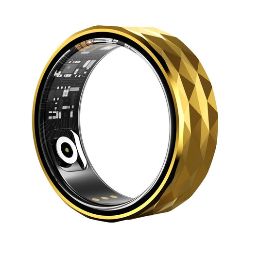 Smart Ring For Health Monitoring & Exercise - Size 22 - Gold