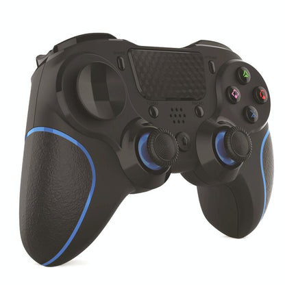 Bluetooth Gamepad for Ps4 Pro with Dual Vibration and Six-axis Control - Blue Black