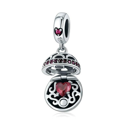 925 Sterling Silver Zircon Pendant With Parts - Scc689-A