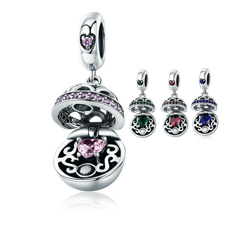 925 Sterling Silver Zircon Pendant With Parts - Scc689-A