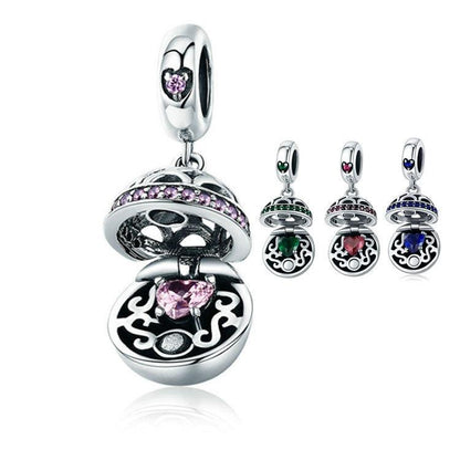 925 Sterling Silver Zircon Pendant With Parts - Scc689-A