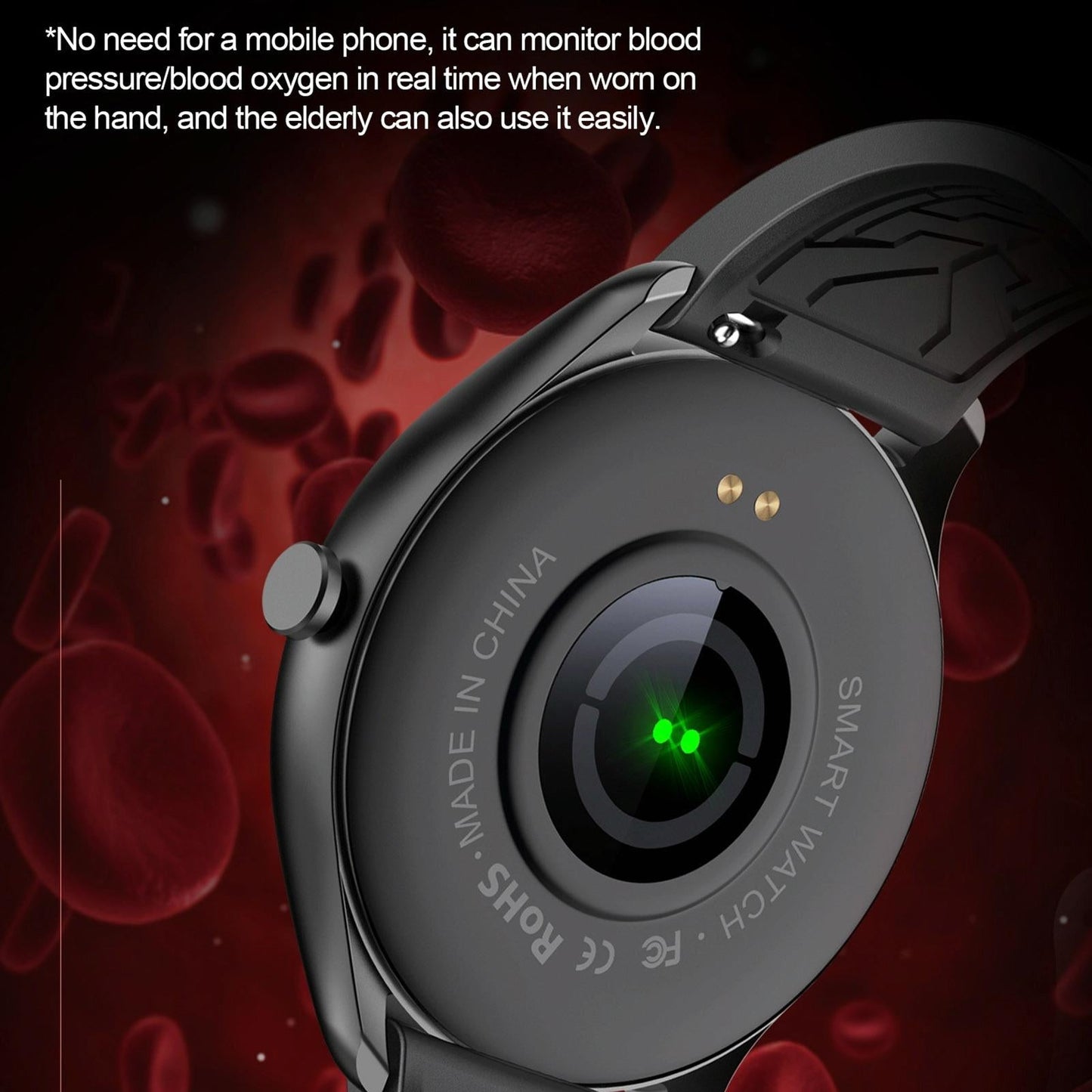 Smart Wristband With Sleep And Heart Monitoring Options - Rose Gold