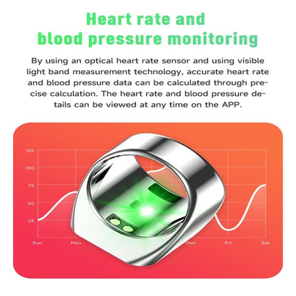 Smart Ring With Heart Rate Blood Oxygen Sleep And Remote Photography Support - Green