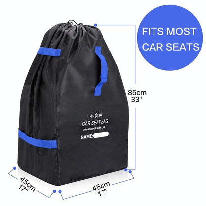 Travel Bag for Car Seat Stroller Wheelchair Storage - Black