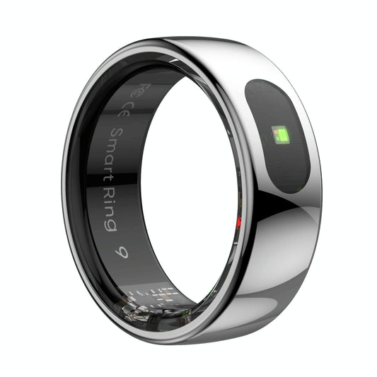 Smart Ring Heart Rate Blood Oxygen Sleep Sports Size 8 - Gold