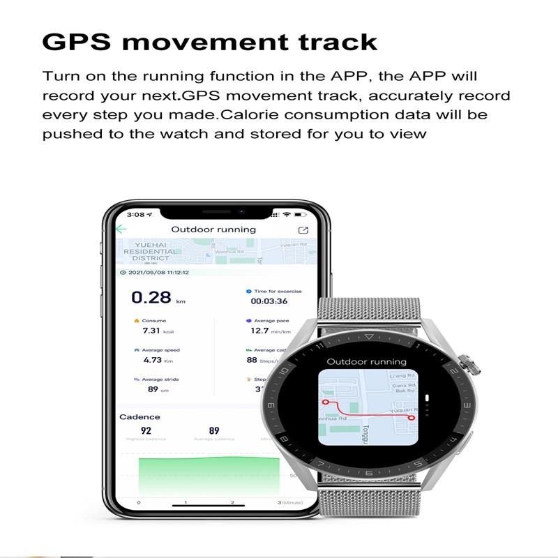 Smart Steel Watch With Colour Screen - Silver