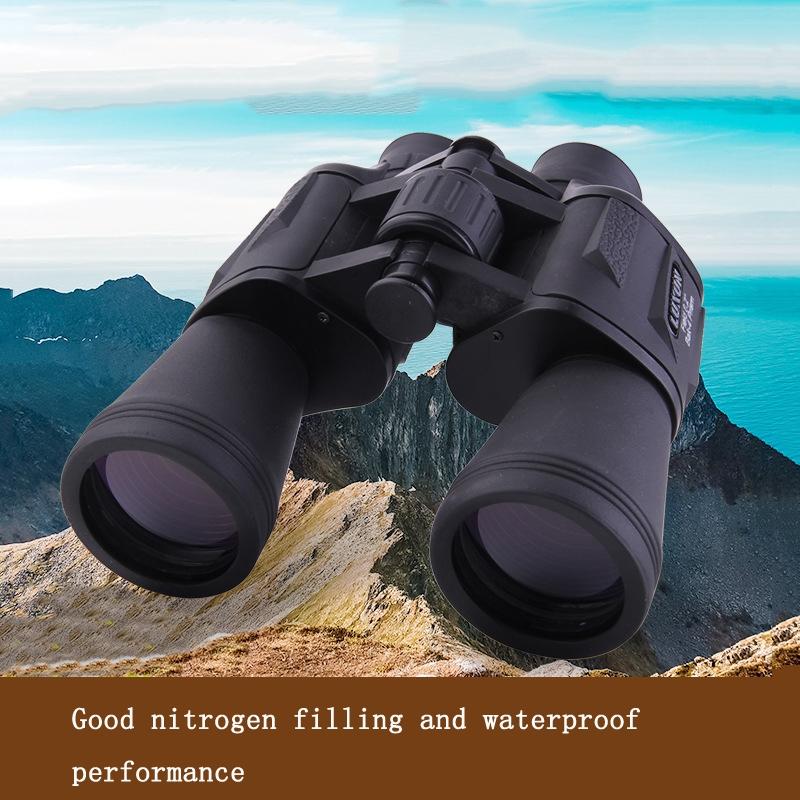 High Power Outdoor Binoculars for Low Light Night Vision - 20x50 - Armygreen