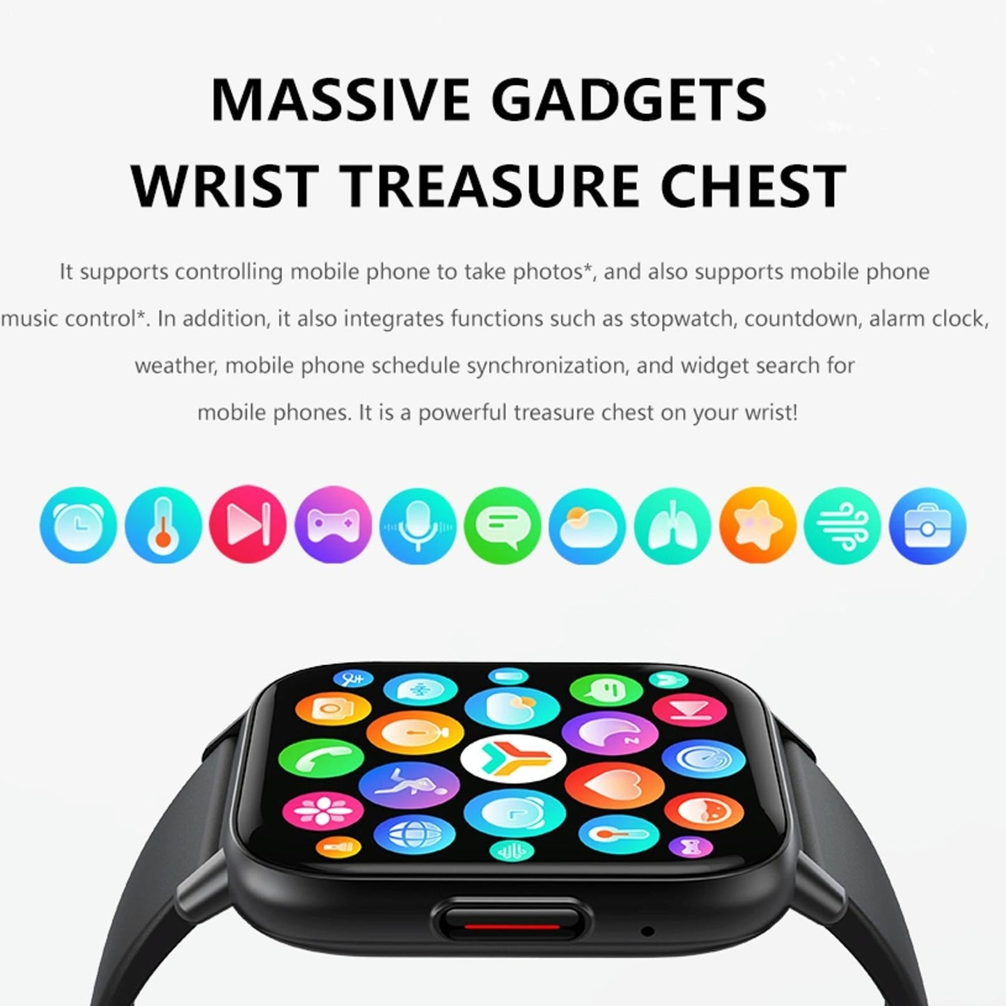 1.83 Inch Bt5.2 Smart Sport Watch Support Sleep / Heart Rate / Blood Oxygen / Temperature / Heart Sugar / Blood Pressure Health Monitor - Gold