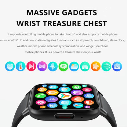 1.83 Inch Bt5.2 Smart Sport Watch Support Sleep / Heart Rate / Blood Oxygen / Temperature / Heart Sugar / Blood Pressure Health Monitor - Gold