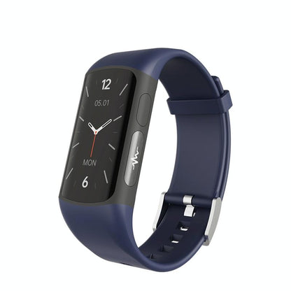 Smart Bracelet With Bluetooth Calling And Blood Oxygen Monitoring - Hd Tft Display - Blue