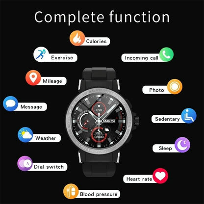 Waterproof Smart Watch With Colour Screen - Ip68 - Gold