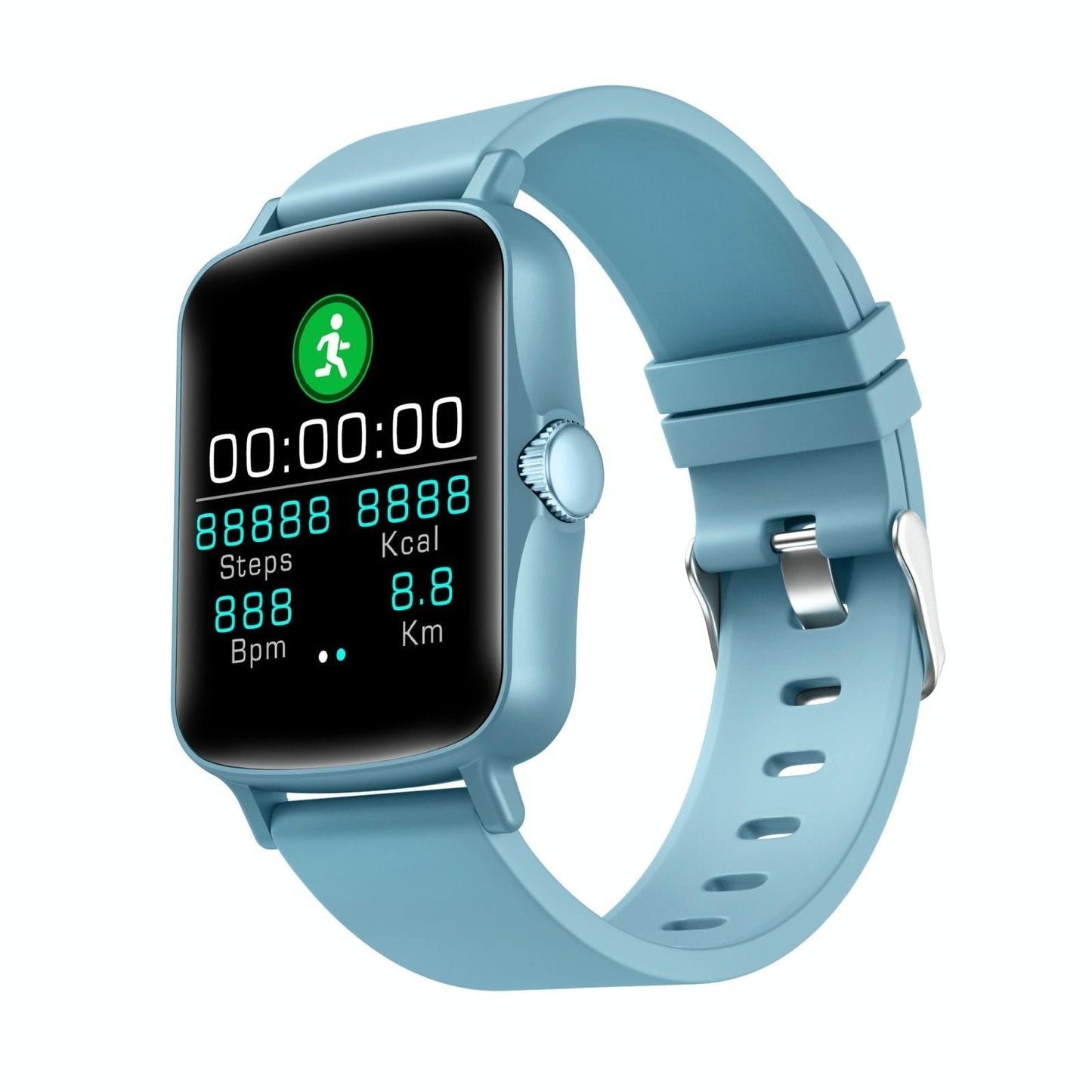 1.44 Inch Ip67 Waterproof Smart Watch With Hd Touch Screen - Black