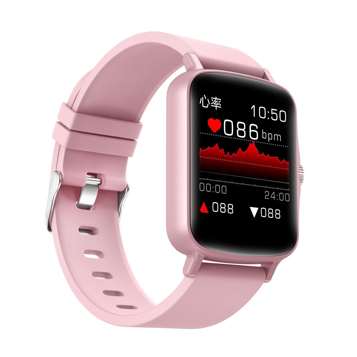 1.44 Inch Ip67 Waterproof Smart Watch With Hd Touch Screen - Black