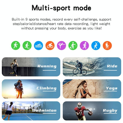 1.32 Inch Ips Hd Screen Smart Watch Support Bluetooth Calling / Blood Pressure Monitoring - Black