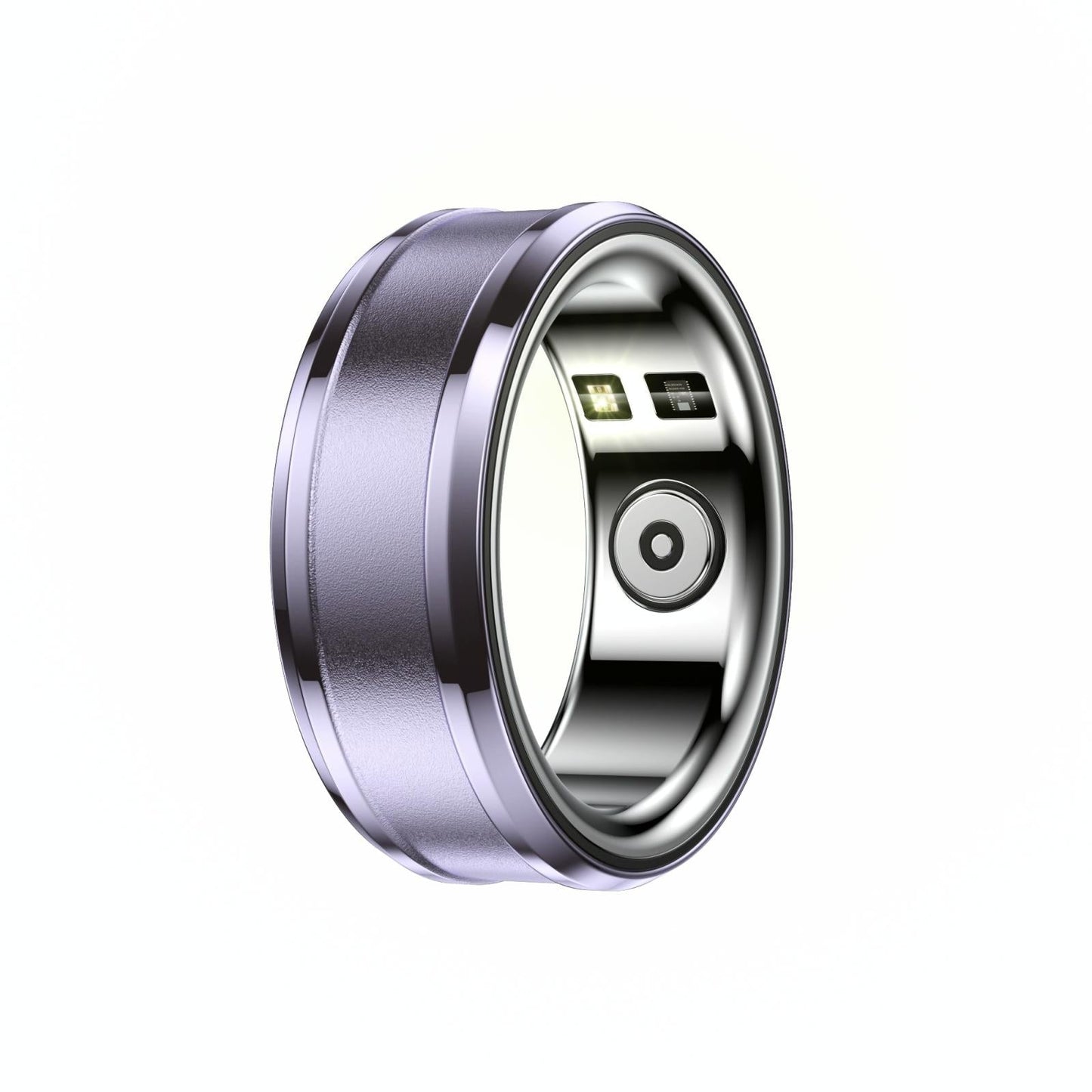 Smart Ring With Heart Rate Blood Oxygen And Sleep Monitoring - Size 20 - Purple