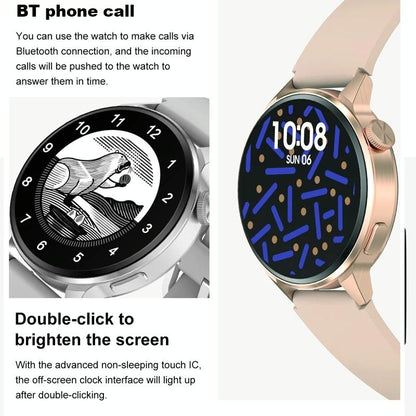 Silicone Band Smart Watch With Colour Screen - Pink