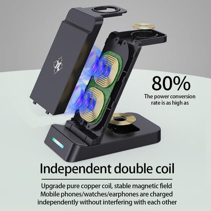 15W 3 In 1 Wireless Charger For Samsung Watch And Galaxy Buds - Black