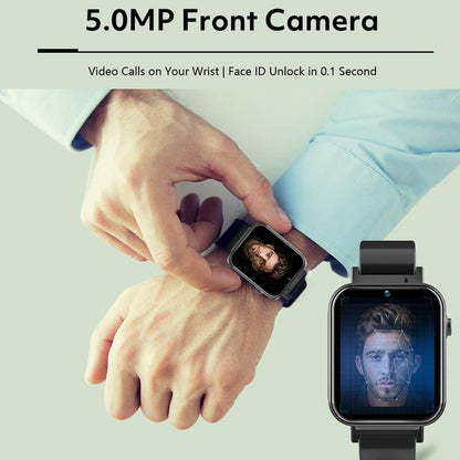 1.75 Inch Ips Smart Watch With Video Chat & Sim Calling 1Gb+16Gb Memory Black
