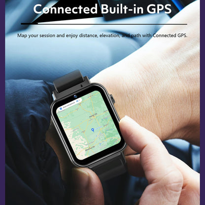 1.75 Inch Ips Smart Watch With Video Chat & Sim Calling 1Gb+16Gb Memory Black