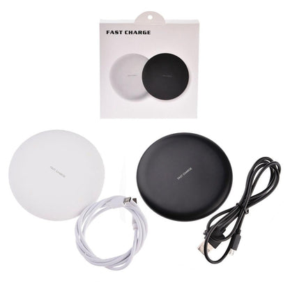 9V 1A Qi Fast Wireless Charger 1M Cable - Black