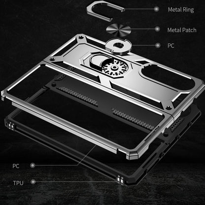 For Samsung Galaxy z Fold4 5G Tpu & Pc Shockproof Phone Case - Dark Green
