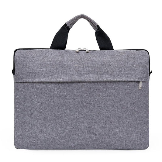 Waterproof Single Shoulder Notebook Bag - 14 Inch Portable & Durable - Gray