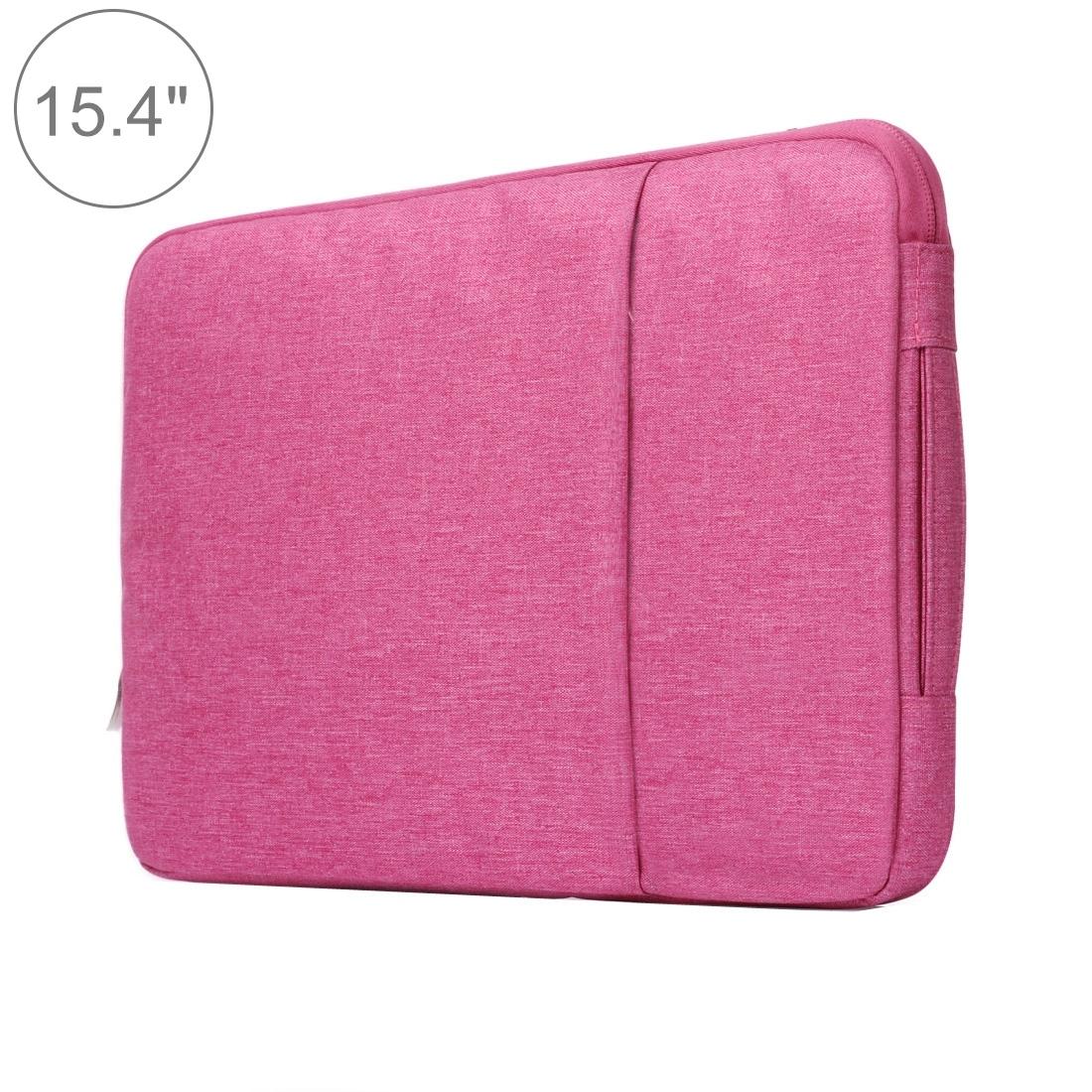 Universal Denim Laptop Bag for 15.4 Inch Notebooks - Fits Macbook Air / Pro - Portable & Stylish - 39.2x28.5x2cm - Black