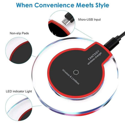 Qi Standard Wireless Charger Black