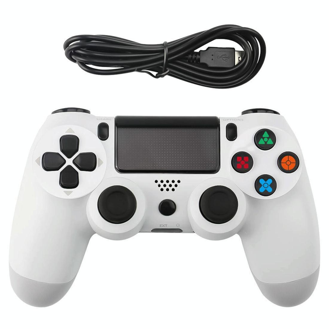 Ps4 Wired Gamepad with Snowflake Button Design - Black