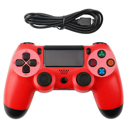 Ps4 Wired Gamepad with Snowflake Button Design - Black
