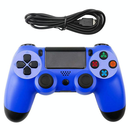 Ps4 Wired Gamepad with Snowflake Button Design - Black