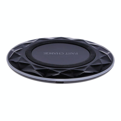 1M Fast Charging Wireless Charger Diamond Qi Standard - Black