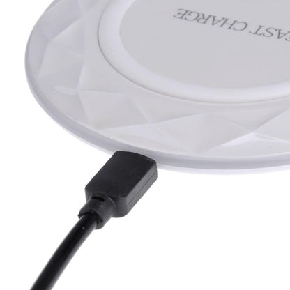 1M Fast Charging Wireless Charger Diamond Qi Standard - Black