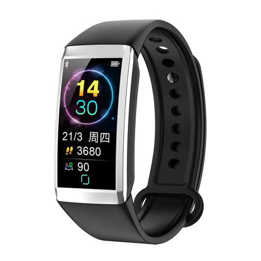 Waterproof Smart Bracelet With Call Reminder And Health Monitoring - Black