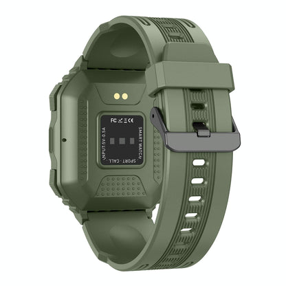 Waterproof Pedometer Sport Smart Watch Support Heart Rate / Blood Pressure Monitoring / Bt Calling - Black