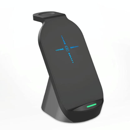 3 In 1 Wireless Charger For Iphone Apple Watch Airpods & Android Black