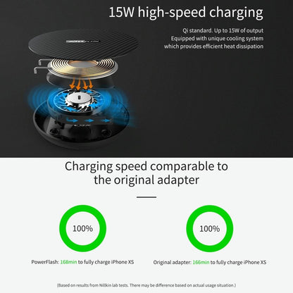 Wireless Charger Pad Aramid Fiber Qi Standard Black