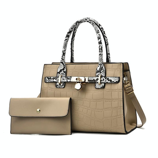 Large Capacity 2-in-1 Stone Pattern Bags - Versatile and Spacious - Green