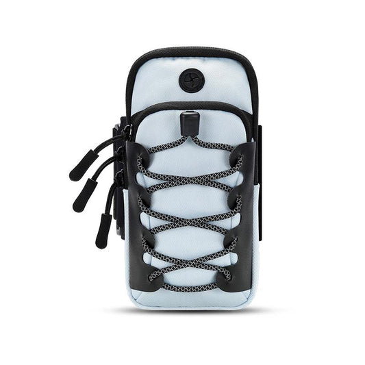 Reflective Cell Phone Arm Bag For Outdoor Fitness - Light Blue