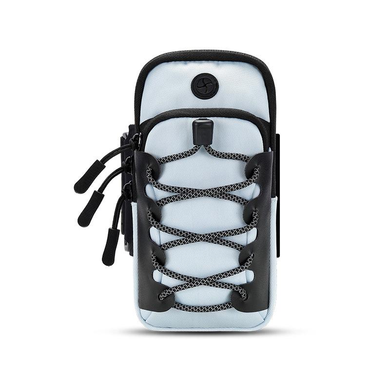Reflective Cell Phone Arm Bag For Outdoor Fitness - Light Blue