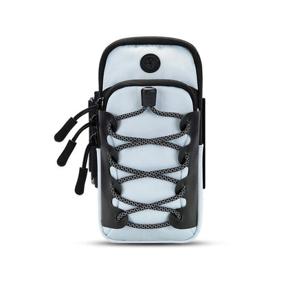 Reflective Cell Phone Arm Bag For Outdoor Fitness - Light Blue