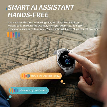 1.39 Inch Ip67 Waterproof Health Monitoring Bluetooth Call Smart Watch With Nfc Payment - Coffee