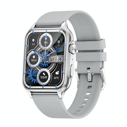 1.96 Inch Ips Screen Smart Watch Supports Bluetooth Calls / Blood Oxygen Monitoring - Silver