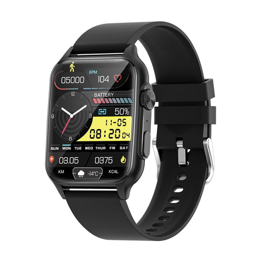1.96 Inch Ips Screen Smart Watch Supports Bluetooth Calls / Blood Oxygen Monitoring - Silver
