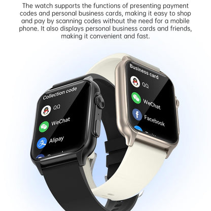 1.96 Inch Ips Screen Smart Watch Supports Bluetooth Calls / Blood Oxygen Monitoring - Silver